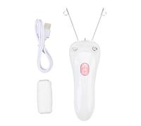 Yinhing Cotton Thread Epilator USB Rechargeable Threading Hair Removal Facial Epilator for Upper Lip Chin Sideburns Cheeks Arms Legs ABS Alloy Cotton (Rose Gold)