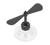 Yinhing Decorative Helmet Propeller Premium Rubber Plastic Bike Helmet Accessory With Strong Suction Cup For Bike Enthusiasts Black Red Yellow Rose Red Blue Green 3.3in (Black)