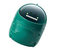 Yinhing Desktop Trash Can With Lid Cute Shaped Design Ideal for Dining Table Desk Easy Storage Solution Green Color Stylish and Functional Addition To Your Space (Green)