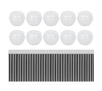 Yinhing Disposable Lip Wand Kit 50PCS with Leakproof Empty Jars and Soft Brush Heads for DIY Lip Gloss Travel Beauty Salon