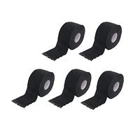 Yinhing Disposable Paper Barber Neck Strips Stretchy Self Adhesive Neck Band for Haircut Black 5 Rolls Prevent Broken Hair Hygienic Hair Salon Beauty Salon
