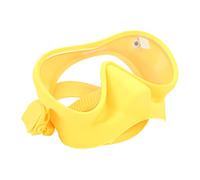 Yinhing Diving Goggles Fog Tempered Glass Snorkeling Dive With Comfortable Silicone Strap Foldable Panoramic View Swim Goggles for Clear Underwater Adventures Stylish Design In White (Yellow)