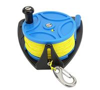 Yinhing Diving Reels Rope Spool Finger Reel Multi Purpose Clip with High Strength Wire for Cave Diving and Exile Adventures Blue Wheel for Performance (Blue Wheel)