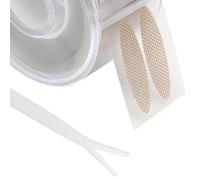 Yinhing Double Eyelid Sticker Skin Friendly Comfortable Breathable Eyelid Lifter Strips 600 Patches Round Shape Ideal for Creating Double for Skin Types Easy To Apply and (Round Mesh L)