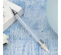 Yinhing Double Head Nail Dotting Pen Professional Nail Art Tool for Rhinestone Bead Picking and Painting Perfect for Manicure Enthusiasts and Salon Professionals Pink Blue Orange (white crayon white