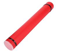 Yinhing Drawing Storage Tube Telescopic Art Tube and Secure Document Case for Posters and Artwork Convenient Upper Opening Fits Various Sizes (Red)