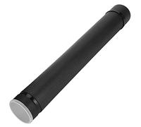Yinhing Drawing Storage Tube Telescopic Art Tube and Secure Document Case for Posters and Artwork Convenient Upper Opening Fits Various Sizes (Black)