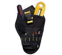 Yinhing Duty 900D Oxford Cloth Drill Tool Belt Pouch with Arrow Storage Case Buckle Bit Holder for Electric Cordless Drills Multi Pocket Storage for Job Sites (Black&Yellow)