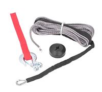 Yinhing Duty Winch Rope Kit 4400lbs Synthetic Recovery Cable with Tow Hook Rubber Stopper Nylon Sheath for Winching Needs