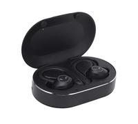 Yinhing Earbuds Noise Cancelling Q23 PRO Bluetoo Q25 PRO Earbuds Headphones with ANC Noise Cancelling Sports Ear Hooks for Work Travel Gym 5. Battery Life (Black)