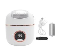 Yinhing Electric Foot Callus Remover, Automatic Alloy Grinding Head Foot Grinder with Washable Removable Head for Dead Skin and Calluses Removal (White)