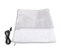 Yinhing Electric Foot Warmer Grey USB Fast Heating Flannel Heating Pad for Cozy Comfort At Home and Travel Ideal for Cold Feet Relief and Warmth During Chilly Days