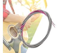 Yinhing Electric Guitar Strings, Red Velvet Wrapped Around the Head and Tail Stainless Steel Wire Core Good Feeling