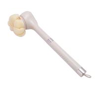 Yinhing Electric Shower Brush, 3 Speed Modes 6 Interchangeable Brush Heads with Skin Friendly Silicone Material, for Facial Cleansing Back Scrubbing Foot Washing (Yellow)