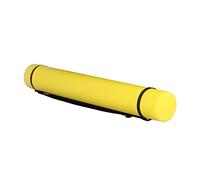 Yinhing Expandable Poster Tube Large Capacity Antishock Document Storage Tube with Strap for Maps Blueprints Artwork and More (Yellow)