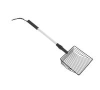 Yinhing Extendable Cat Litter Scoop with Handle Lightweight Metal Poop Scooper for Cats Chickens Small Pets Fine Screening for Efficient Waste Separation (Model A 2 Section Handle)