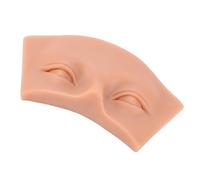 Yinhing Eyebrow Practice Model, 5D Silicone Training Pad for Makeup Beginners with Soft Elastic Skin Texture and Bone Simulation (Dark Skin)