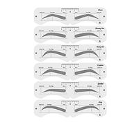 Yinhing Eyebrow Stencil Kit, 24 Shapes PEVA Template with Elastic Band, Reusable DIY Makeup Tool for Beginners and Professionals (1)