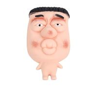 Yinhing Face Squeeze Stress Relief Toy Face Toy Soft Springy Palm Fit Stress Relief Focus Tool with Textured Hair Eyes Nose for Birthday Gifts