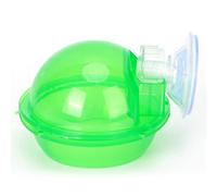 Yinhing Feeder, Crested Gecko Food Dish with Suction Cup Translucent Nursery Basin Reptile Feeder Gecko Food Cups for Amphibian Reptile Tortoise Snake Lizard