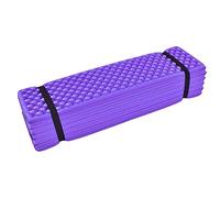 Yinhing Foam Camping Mat Folding Sleeping Pad Ultralight XPE Egg Cell Design Yoga Mat for Outdoor Camping Beach Hiking with Portable Carry (Purple)
