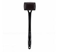 Yinhing Foldable Back Scratcher Massage Tool with Air Cushioned Brush Head for Deep Tissue Itch Relief Travel Body Scratcher (Black)