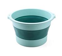 Yinhing Foldable Foot Basin, Lightweight Portable Collapsible Foot Bath Tub with Raised Point Design for Massage, Relieve Fatigue for Home Camping Travel (Green)