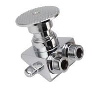 Yinhing Foot Pedal Water Valve, Water Foot Pump with Screw Kit Copper Touchless Pedal Valve Set for Faucet for Basin Tap Bathroom Basin Faucet