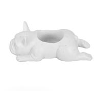 Yinhing French Bulldog Garden Pots, Resin Dog Succulent Planter French Bulldog Shape Resin Dog Succulent Planter Innovative Cute Decorative For Indoor Plants For (L 28 Inch)