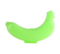 Yinhing Fruit Banana Protector Box Holder Case 3 Colors Portable Lunch Container for Banana Storage Plastic Vent Design to Decay and Damage Ideal for Office and Outdoor Activities (Green)