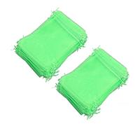 Yinhing Fruit Protection Bags, Fruit Cover Bags for Tree Protectors Barrier 100pcs Green Netting Cover Drawstring Mesh Mesh for Vegetables for Trees Veggies (10 * 15cm)