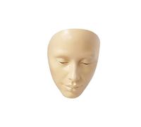 Yinhing Full Face Makeup Mannequin Silicone Practicing Board Professional Practice Tool For Beginners And Students 4 Colors (White)