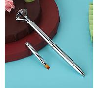 Yinhing Gel Pen Nail Art Pen Multi Functional Detachable Nail Dotting Brush for Flower Pattern Drawing Painting Carving Rose Gold Light Pink Pink Gold Silver Purple (Silver)