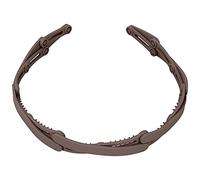 Yinhing Girls' Foldable Headband, Plastic, Soft & Sturdy, Fashionable Design, Light Weight, for Home Gym School Office Use, in 2 Colors, with Hair Tidy & Face Blocking (Coffee)