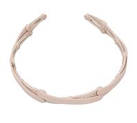 Yinhing Girls' Foldable Headband, Plastic, Soft & Sturdy, Fashionable Design, Light Weight, for Home Gym School Office Use, in 2 Colors, with Hair Tidy & Face Blocking (Khaki)