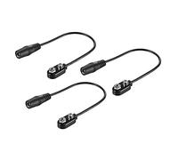 Yinhing Guitar Pedal Power Cable, Rechargeable Pedal Power Supply with Three 20cm Cables Bundled in One Package Plastic, Metal Converter Guitar for Musicians Who Need (3-pack)