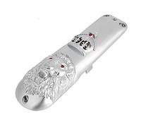 Yinhing Hair Clipper Replacement Cover, Cordless Haircutting and Trimming Kit, Durable Exquisite Animal Head Design Hair Clipper Cover, Suitable for (Lion's head silver)