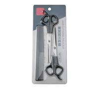 Yinhing Hair Cutting Scissors Set Professional Hairdressing Shears Kit for Salon and Home Use Includes Thinning Shears Premium Barber Tools for Hair Types and (Card YJ006 Black)