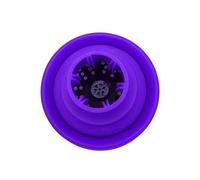 Yinhing Hair Dryer Diffuser Attachment Silicone Material Lightweight and Foldable Portable Blower Diffuser Ideal for Home and Salon Use Stylish Rose Red Design for Enhanced Drying (Purple)
