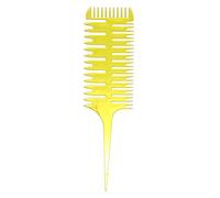 Yinhing Hair Dyeing Comb 3 Way Sectioning Highlight Comb Professional Weaving Tool for Salon Use Versatile Hair Dye Styling Brush for Highlights and Designs