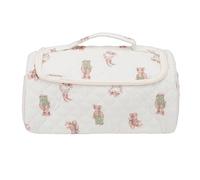 Yinhing Hair Tools Travel Bag Shockproof Dryer Accessories Storage Case with Metal Hanging Hook Large Capacity Organizer for Supersonic Dryers Cotton Quilted Design (Bear)
