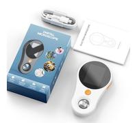 Yinhing Handheld Digital Microscope, 500X 2MP 1920x1080P Portable Handheld Microscope for Scientific Experiment (White)