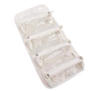 Yinhing Hanging Travel Makeup Bag, PU Leather Cosmetic Organizer with 4 Clear Removable Pouches and Sturdy Hook, for Women Makeup Artists Travel Essentials Business Tr (Milk Apricot)