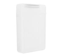 Yinhing Hard Disk Box 3.5In HDD SSD Shockproof Static ABS Transparent S Torage Case for External Drives And Stylish Blue Design for Safeguarding Your Data And Devices (white)