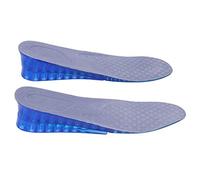 Yinhing Heightening Insole, Shock Absorption 5cm Height Increase Double Layer Lint TPR Material Detachable Comfortable, with Sweat Absorbent Skin Friendly Design, for Men and Women (L (Size 39-43))