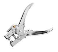 Yinhing Hole Punch Pliers Duty Manual Puncher with 100pcs Metal Eyelets 5mm Hole Diameter Leverage Design for Effortless Punching for Leather Fabric Belts Projects