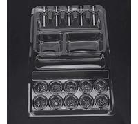 Yinhing Ink Tray Stand Disposable Multi Functional Needle Holder Pigment Container for Artists 25pcs Non Plastic