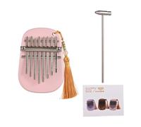 Yinhing Kalimba Thumb Piano 8 Keys Premium Sapele Wood Portable Musical Instrument for Beginners Vibrant Colors Ideal for Travel and Parties (10.5x7.5x2.6cm)