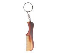 Yinhing Keychain Beard Comb Portable Travel Pocket Comb Mini Hair 7cm 2cm ABS Alloy with Smooth Glide and Keyring for Grooming Styling Gift