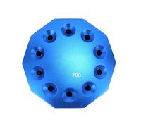 Yinhing KGX 708 360 Degree Rotating S Torage 10 Holes Lightweight Tool Holder for Chisel Practical Blue Design for Efficient Work and Home Repair Tasks (Blue)
